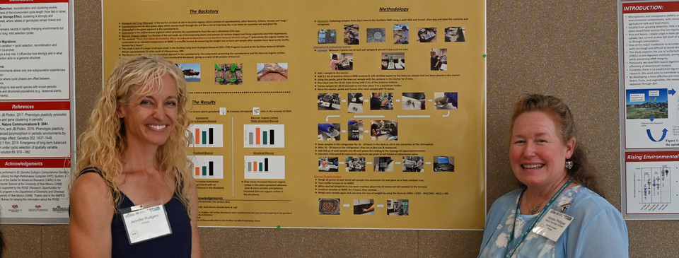 Dr. Rudgers and scholar Venetia Phillippe at the 2025 final poster session